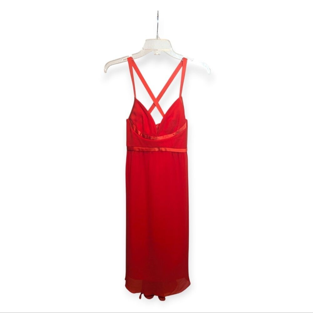 Pianoforte di Max Mara Silk Red-Orange Dress